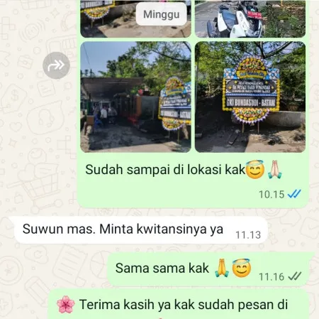 Pengiriman Papan Bunga Duka Belitung