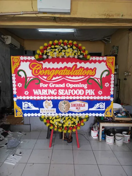 Papan Bunga Ucapan Selamat Belitung